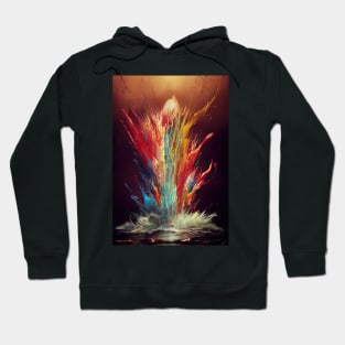 Water splashing in color Hoodie